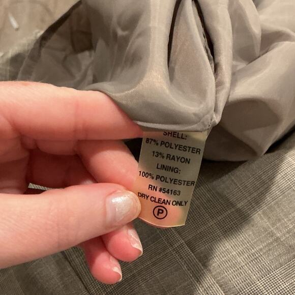 Calvin Klein Women’s Brown Sleeveless Plaid Career Office Dress Size 12 - Picture 9 of 10